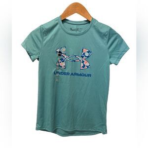 Under Armour Girls Tech Big Logo Short Sleeve Shirt Medium NWOT